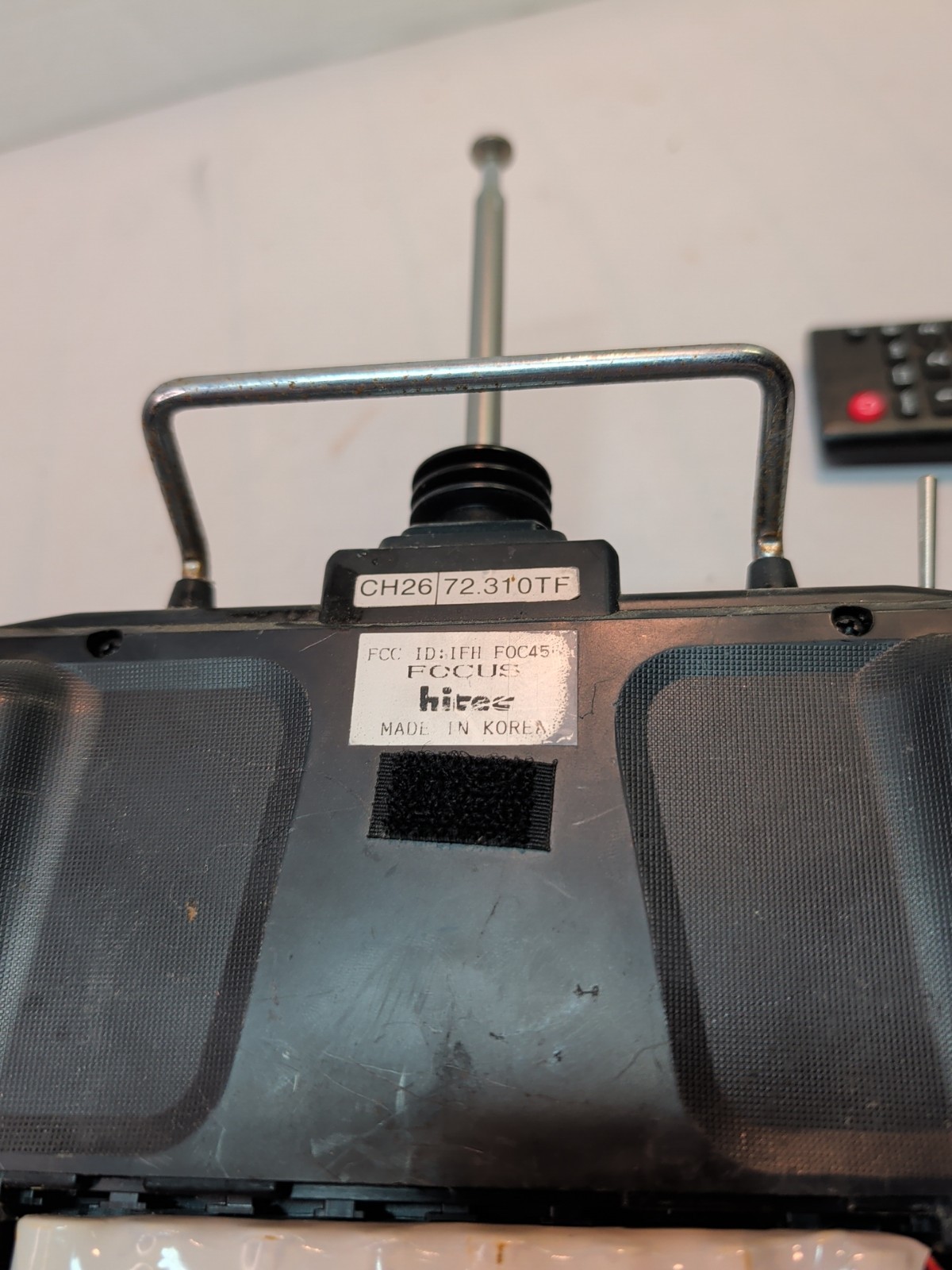 hitec Focus 4 Four Channel FM System Aircraft Remote Control used. Untested
