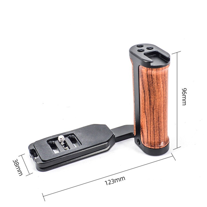 Side Wood Handle Left L-Plate Quick Release Plate Universal Camera Accessory USA