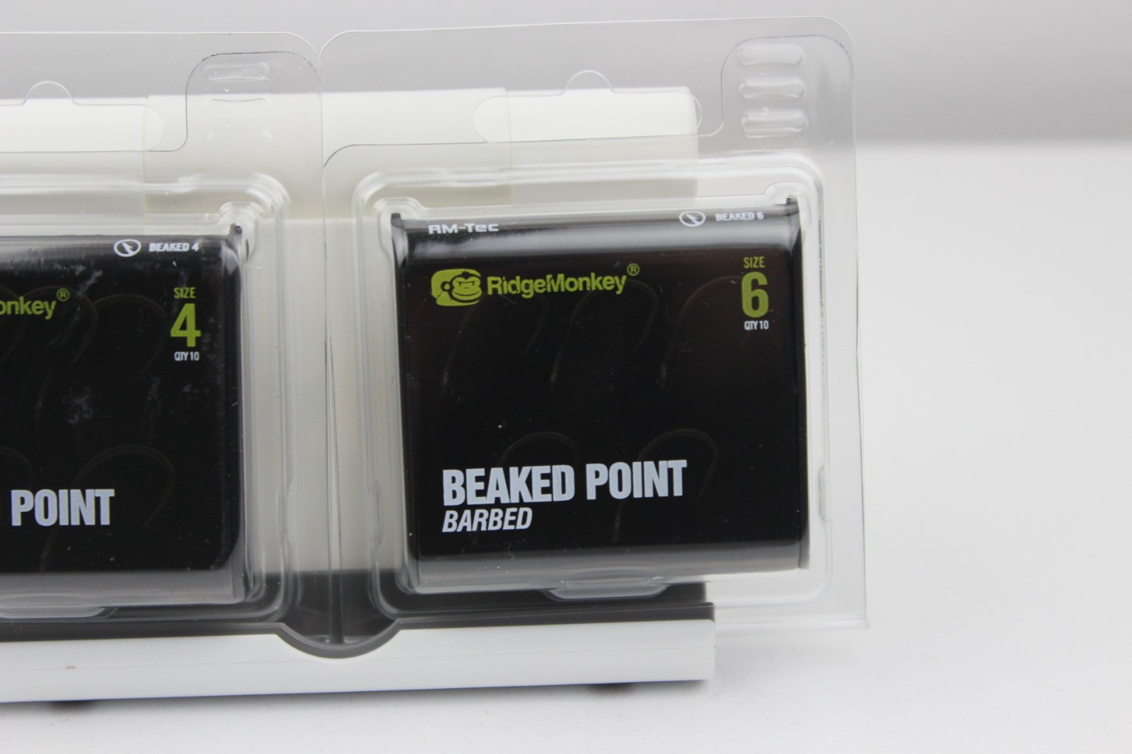 RidgeMonkey RM-Tec beaked point barbed Hooks 3x 4 1x 6