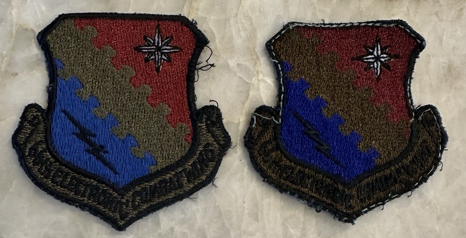 2 Older 66th Electronic Combat Wing Patches US Air Force Patch
