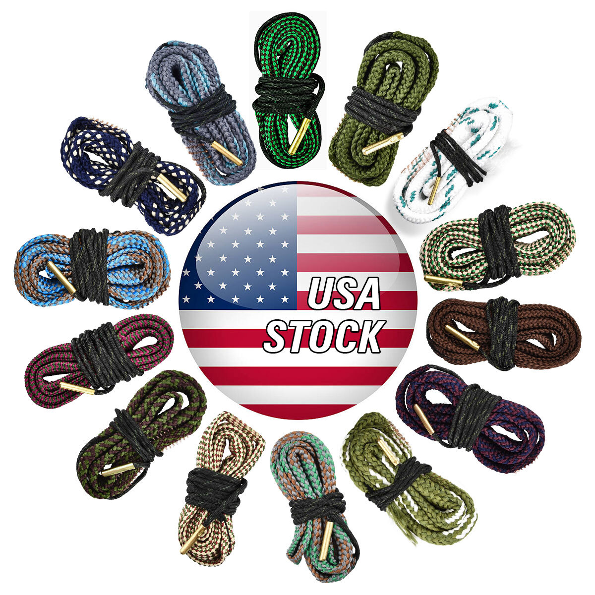 CLEARANCE Bore Rope Cleaner Kit Gun Barrel Cleaning Tool For Many Caliber Rifles