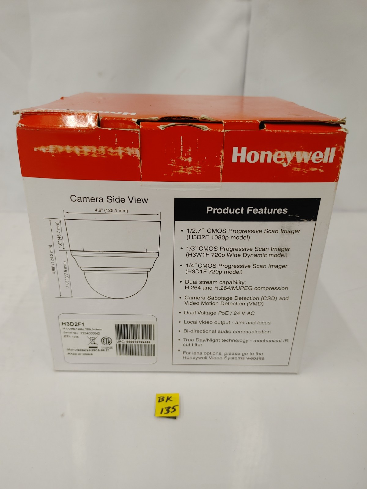 Honeywell H3D2F1 2MP Indoor Mini Dome IP Security Camera