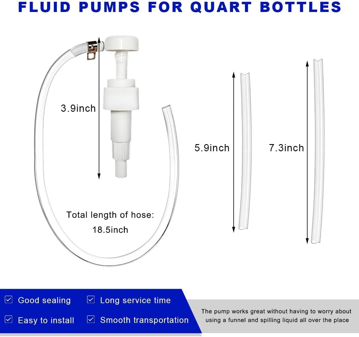 Manual Fluid Transfer Pump - Compact Design with Multiple Tubes for Efficiency