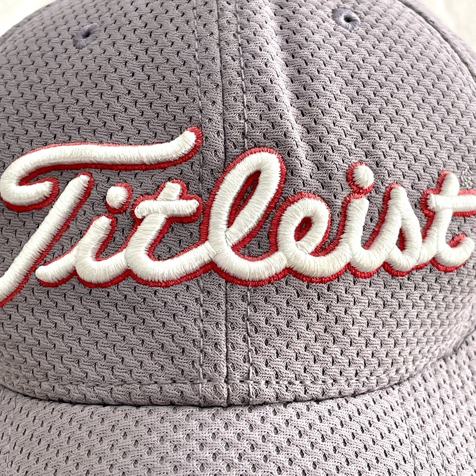 Titleist Hat Pro V1 FJ Golf Gray A-Flex Stretch Fit Baseball Cap L/XL Foot Joy
