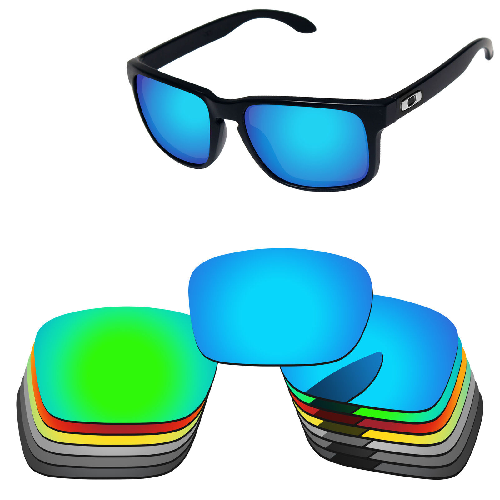 Lenslog Polarized Replacement Lenses For-Oakley Holbrook OO9102 Multi-Options