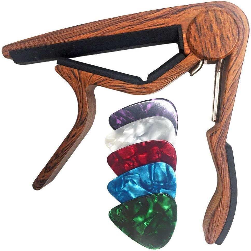 WINGO Classical Flat Guitar Capo for Nylon String Rosewood