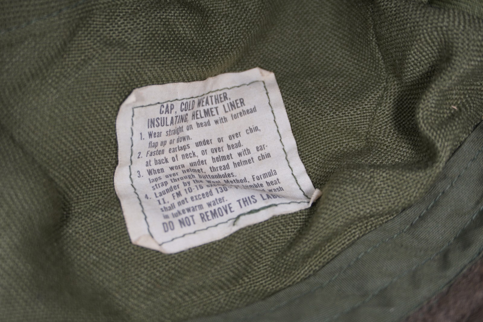 USA Army Cap Insulating Helmet Liner Propper Size 7