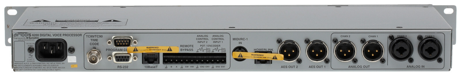 Airtools Symetrix 6200 Digital Mic Preamplifier Voice Speech Processor Voiceover