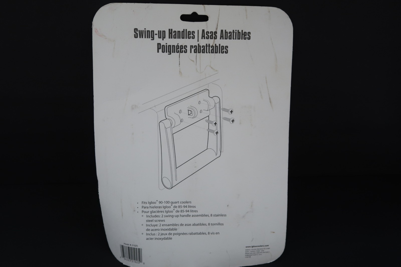 IGLOO Replacement Swing Up Handles Model 21025 Fits 90-100 Quart Coolers NEW