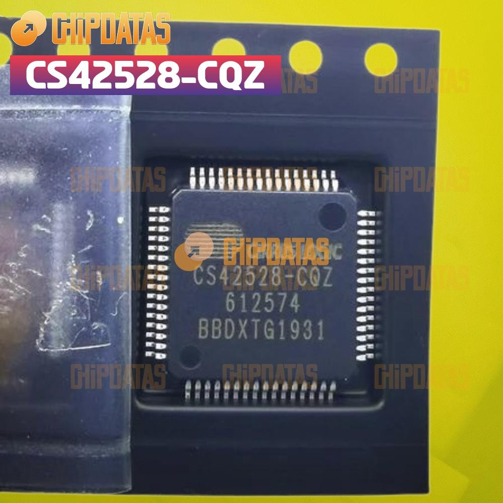 1PCS New  CIRRUS LOGIC CS42528-CQZ  QFP64 114 dB, 192 kHz 8-Ch Codec S/PDIF