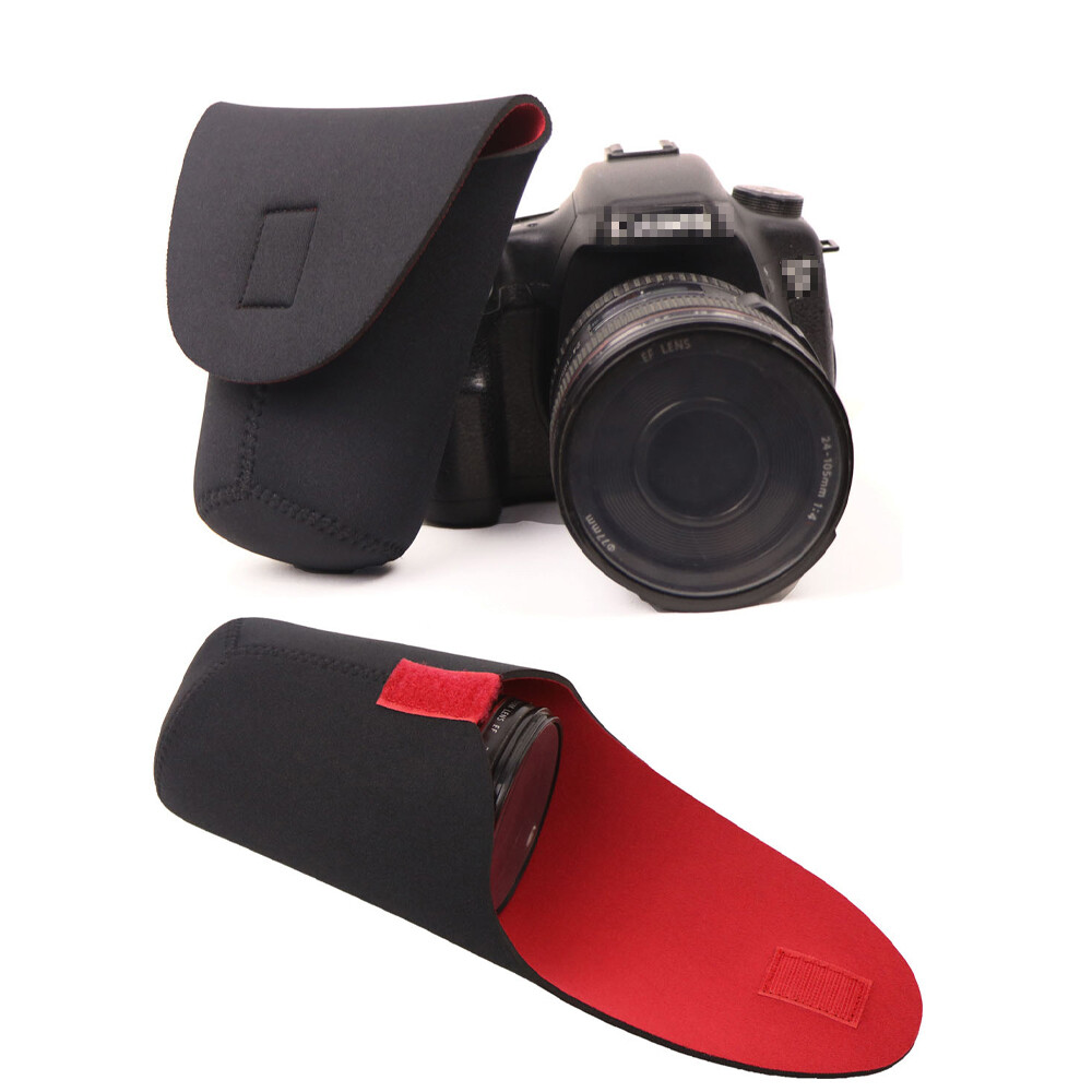 5X Neoprene DSLR Waterproof Camera Lens Soft Protector Pouch Bag Case Set