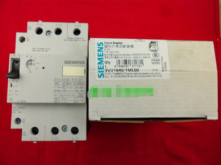 Siemens 3VU1640-1ML00 3VU16401ML00 6-10A Circuit Breaker -New Free Ship *UP