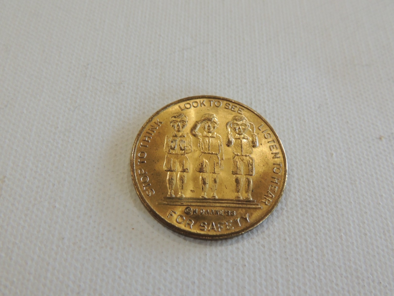 1938 H. DAAKE ERIE RAIL ROAD SAFETY COIN