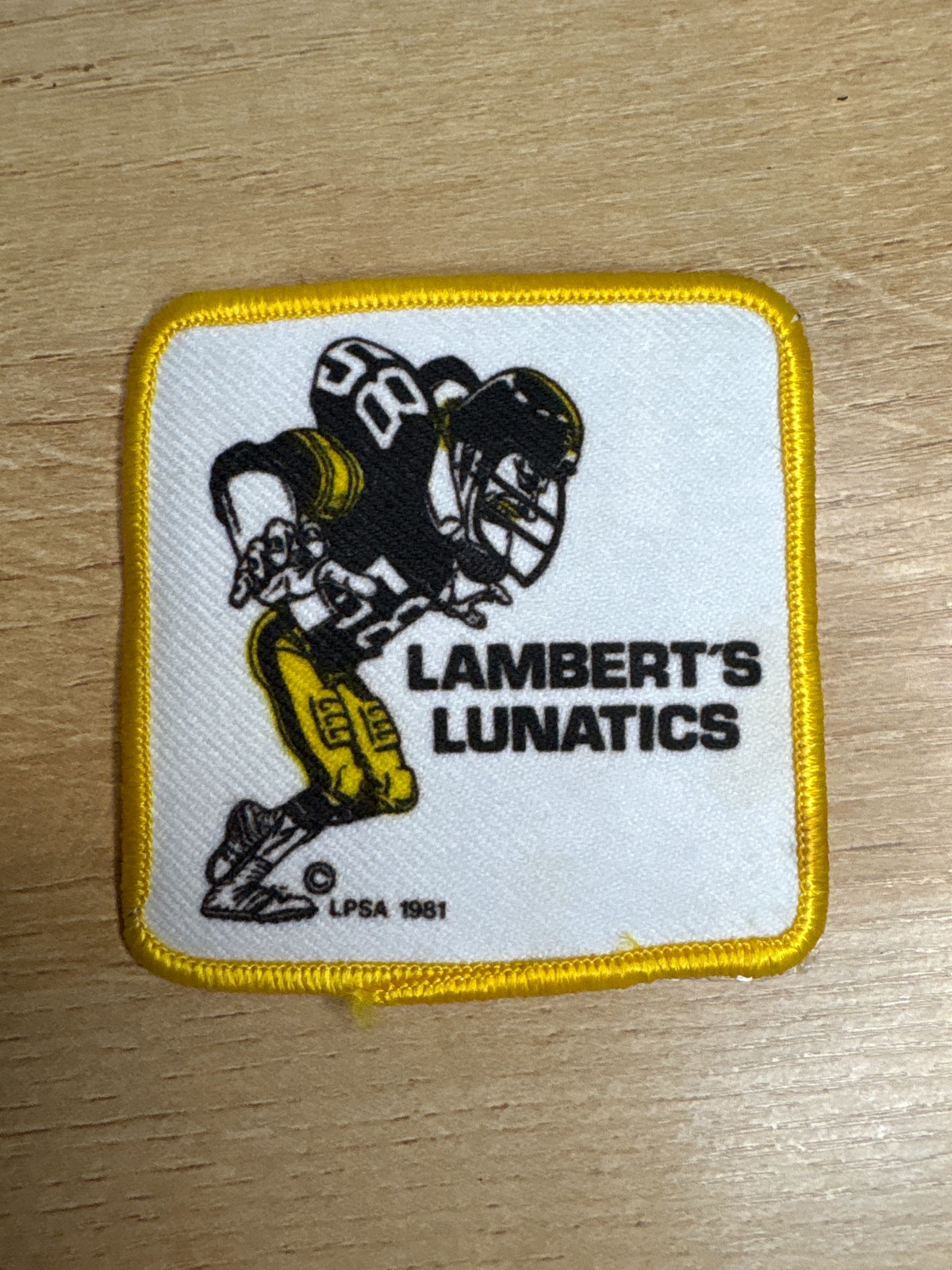 1981 Lambert's Lunatics Vintage NFL Pittsburgh Steelers Patch B3979