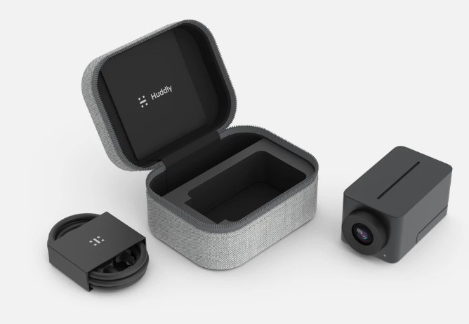NEW Huddly H2 IQ Camera w/ Mic, Travel Kit - Video Conferencing / Web Meeting