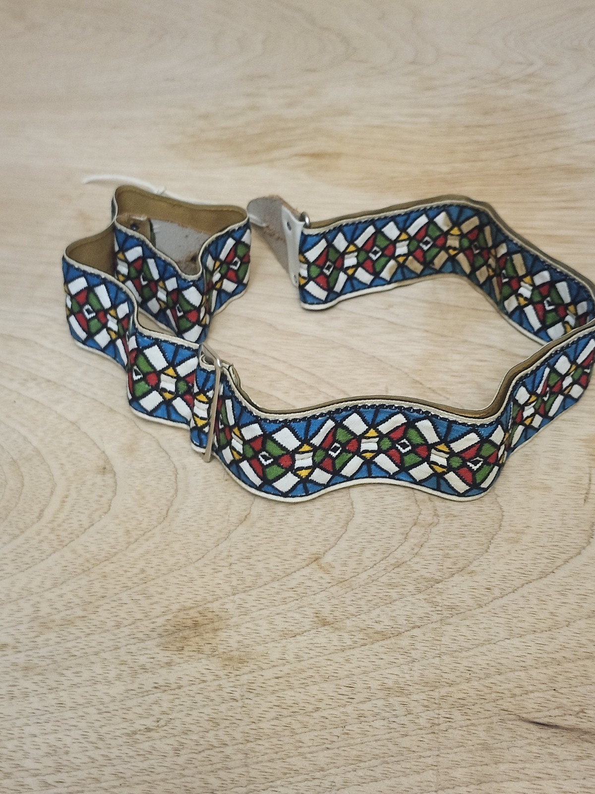 Vintage Ace Guitar Strap 1960s Stained Glass Jimi Hendrix Duane Allman Woodstock
