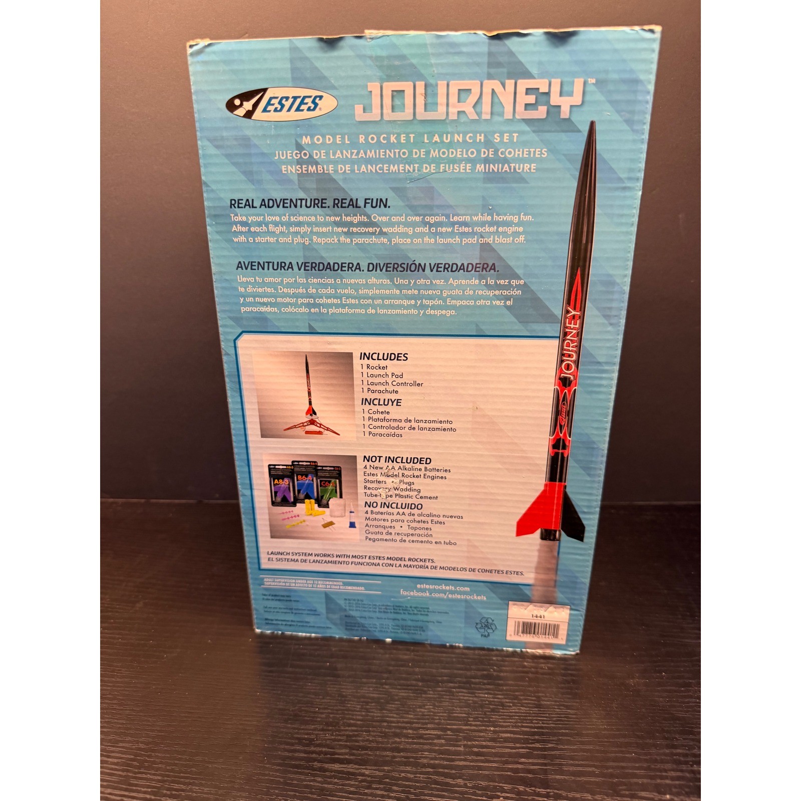 Estes Journey Model Rocket Launch Set 1441 Skill Level 2 Soars 1100ft New