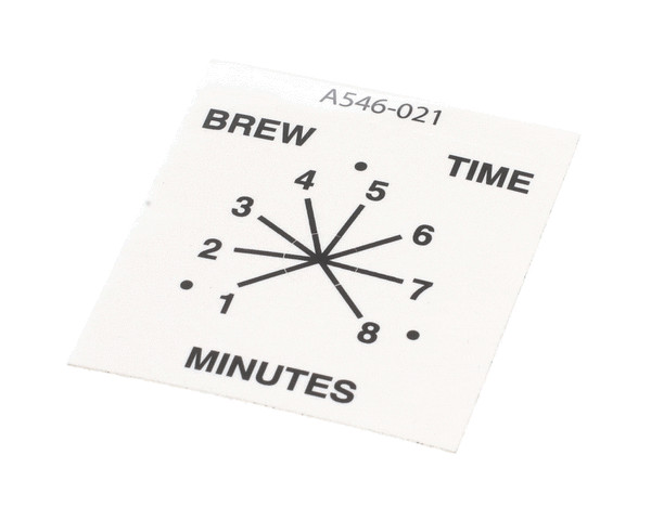 A546-021 Grindmaster Cecilware Decal, Columbia Timer Genuine OEM GMA546-021