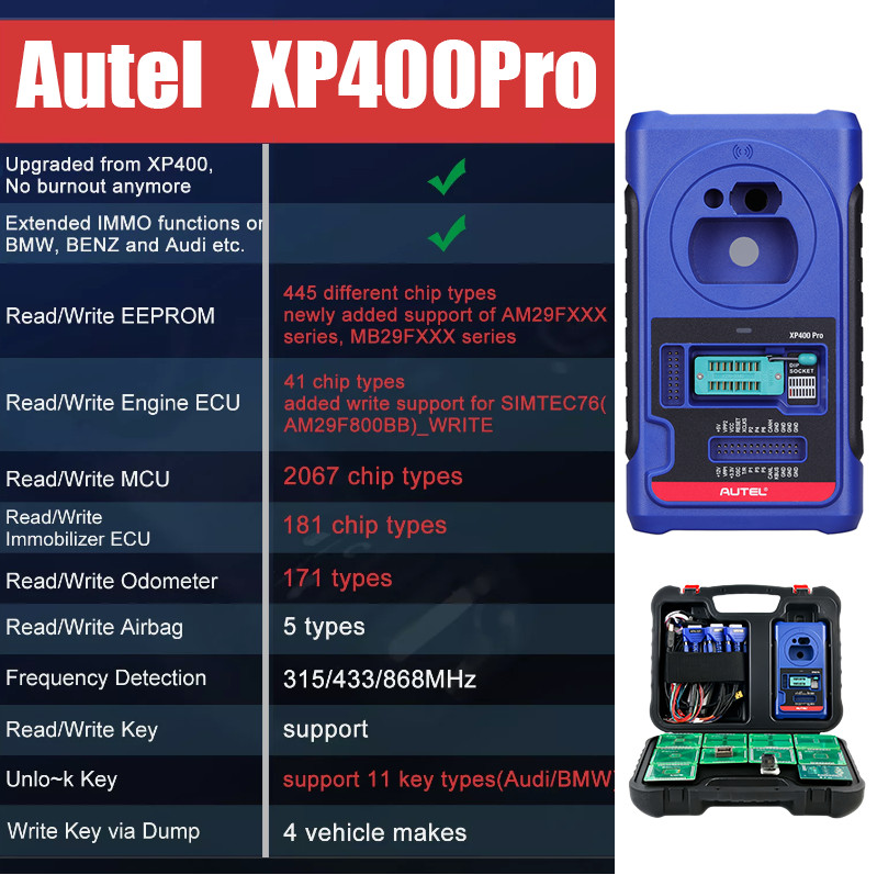 Autel XP400 PRO Programming Key Diagnostic IMMO Kits For IM508S IM608/IM608 Pro