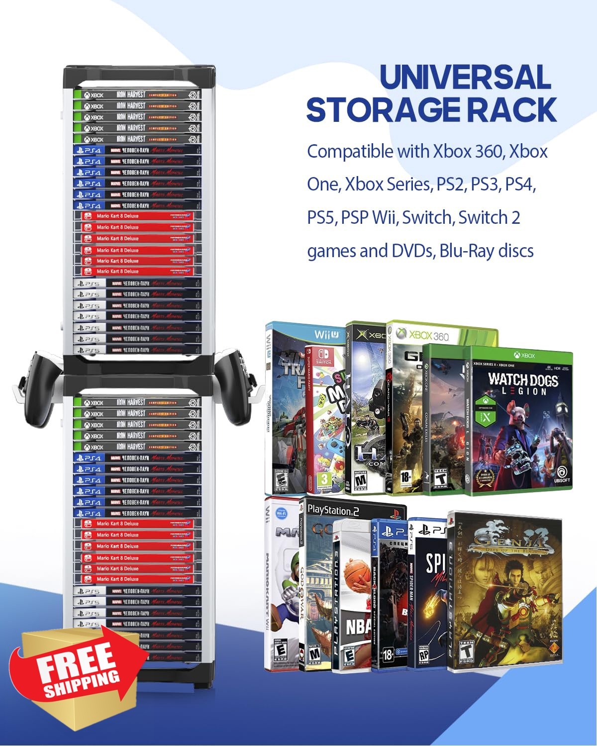 Nargos Game Storage Tower 46 Pcs