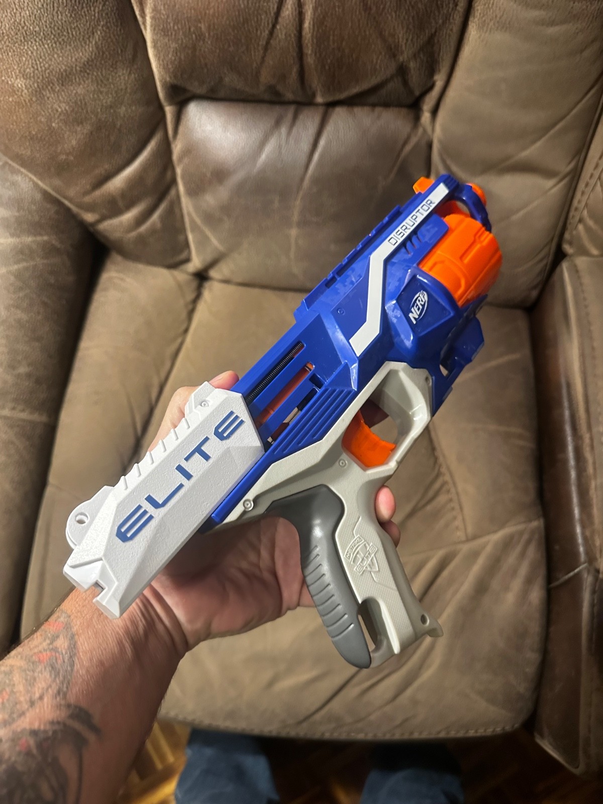 Nerf N-Strike Elite Disruptor gun only. Tested Working.