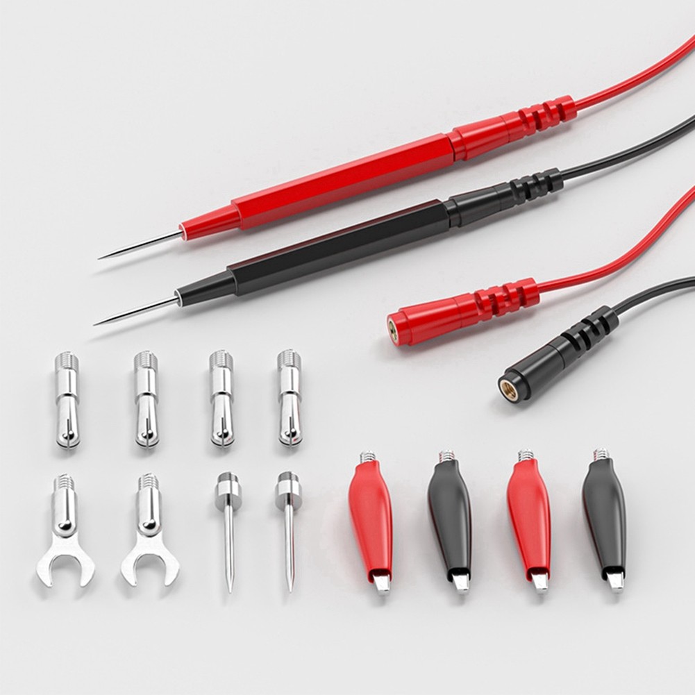 Multimeter Test Leads Kit Replacement Test Wire Set Clips Banana Plugs8583