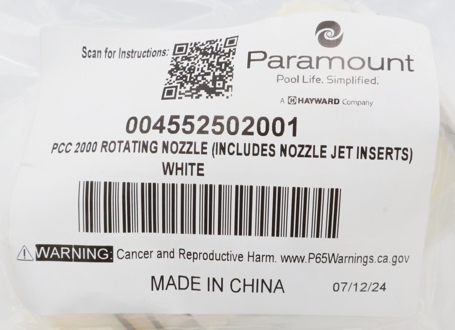 Paramount PCC (White) Rotating Cleaner Head (NEW!)