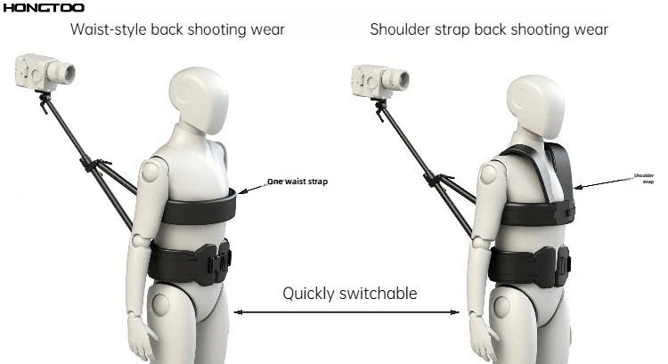 Hongtoo DSLR Vest Rig Bracket Camera Chest Mount Load 2kg w/ shoulder strap