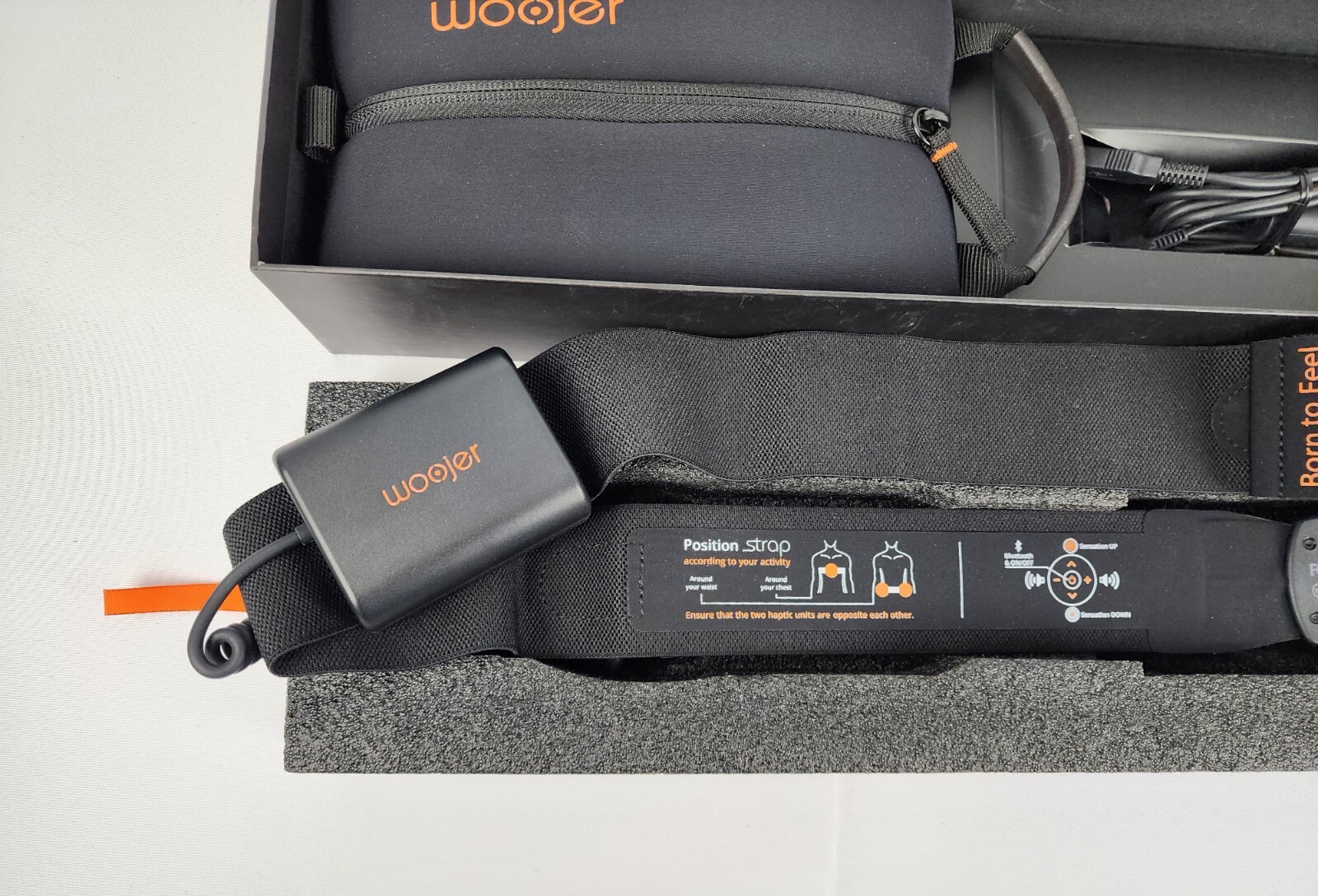 Woojer STRAP - Original 2017 Launch Model, Black, Haptic Vibration