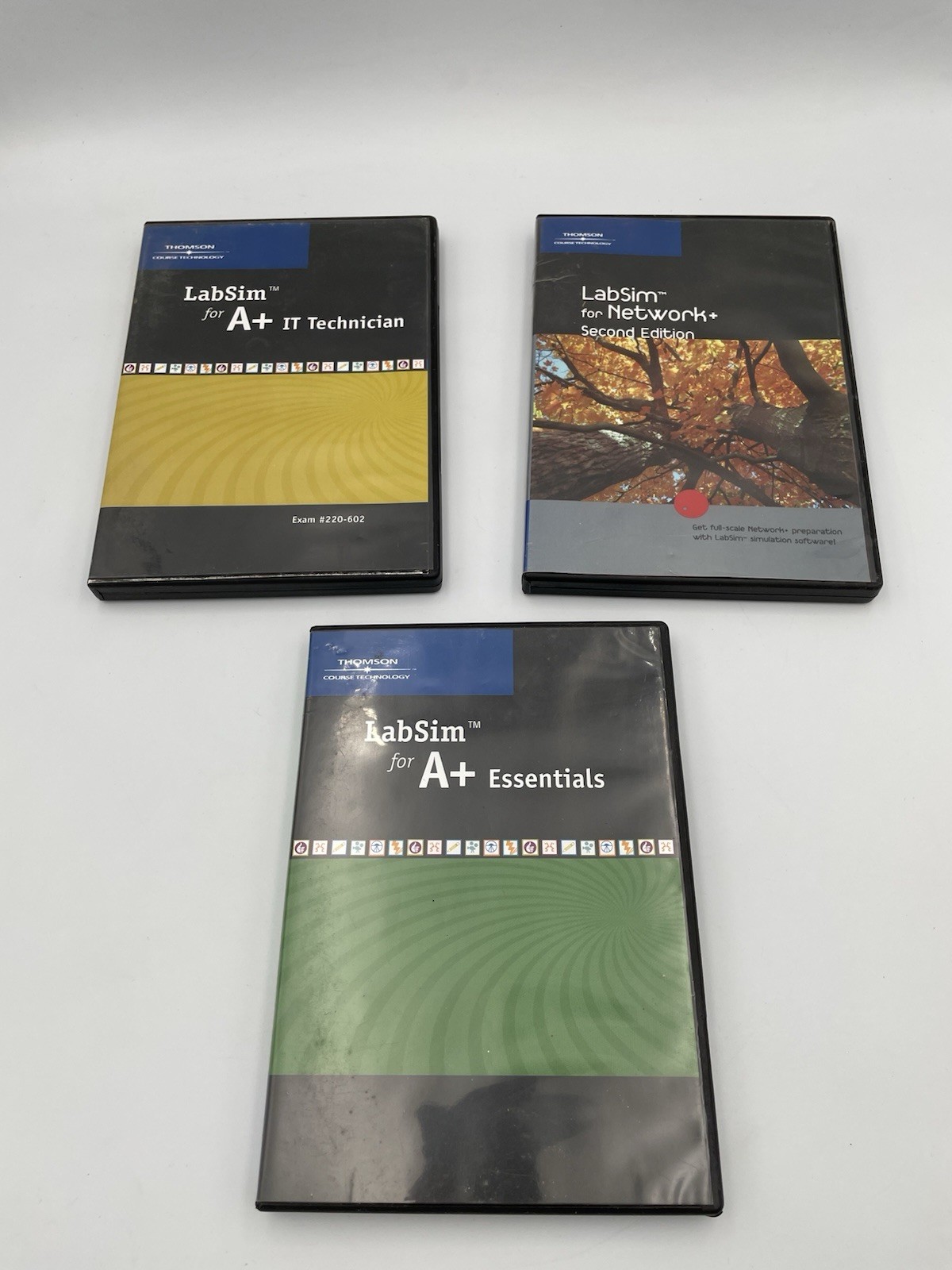 3 LabSim Thomson Course Technology A+ Essentials, IT, Network Programs M1