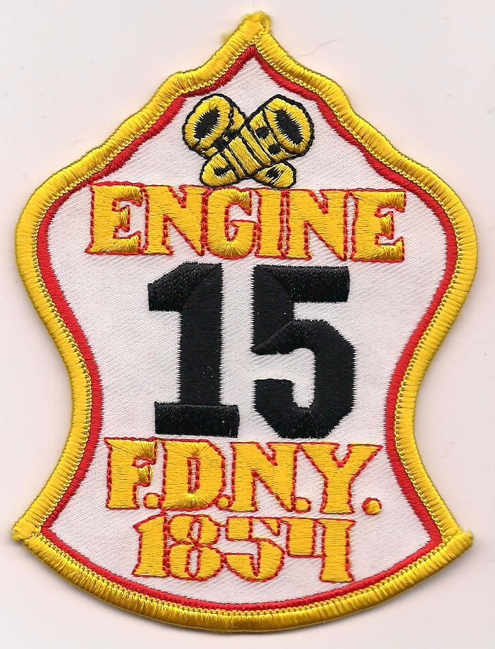 New York City - FDNY Engine - 15 "1854", NY (3.5" x 4.5" size) fire patch