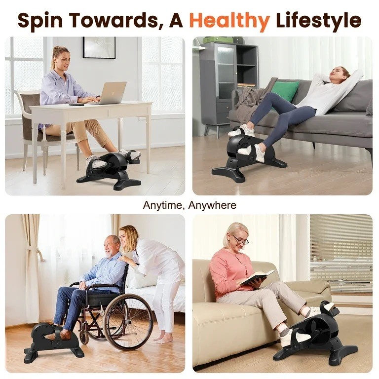 UPGO Mini Under Desk Bike ,Electric Exerciser Cycle, with Remote Control