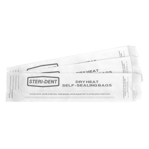 Steri-Dent 400597B Dry Heat Sterilization Bags Indicator 2.5" X 1.5 X 10.5" 250p