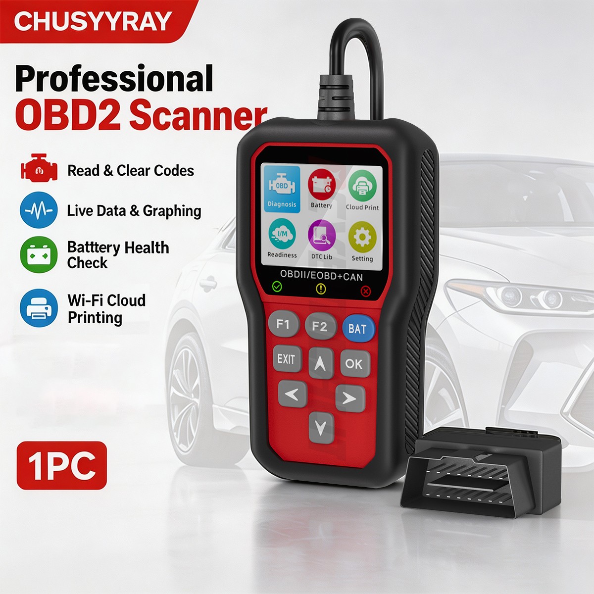 Professional OBD2 Scanner For Mercedes-Benz Diagnostic Reader Code Clear Reset
