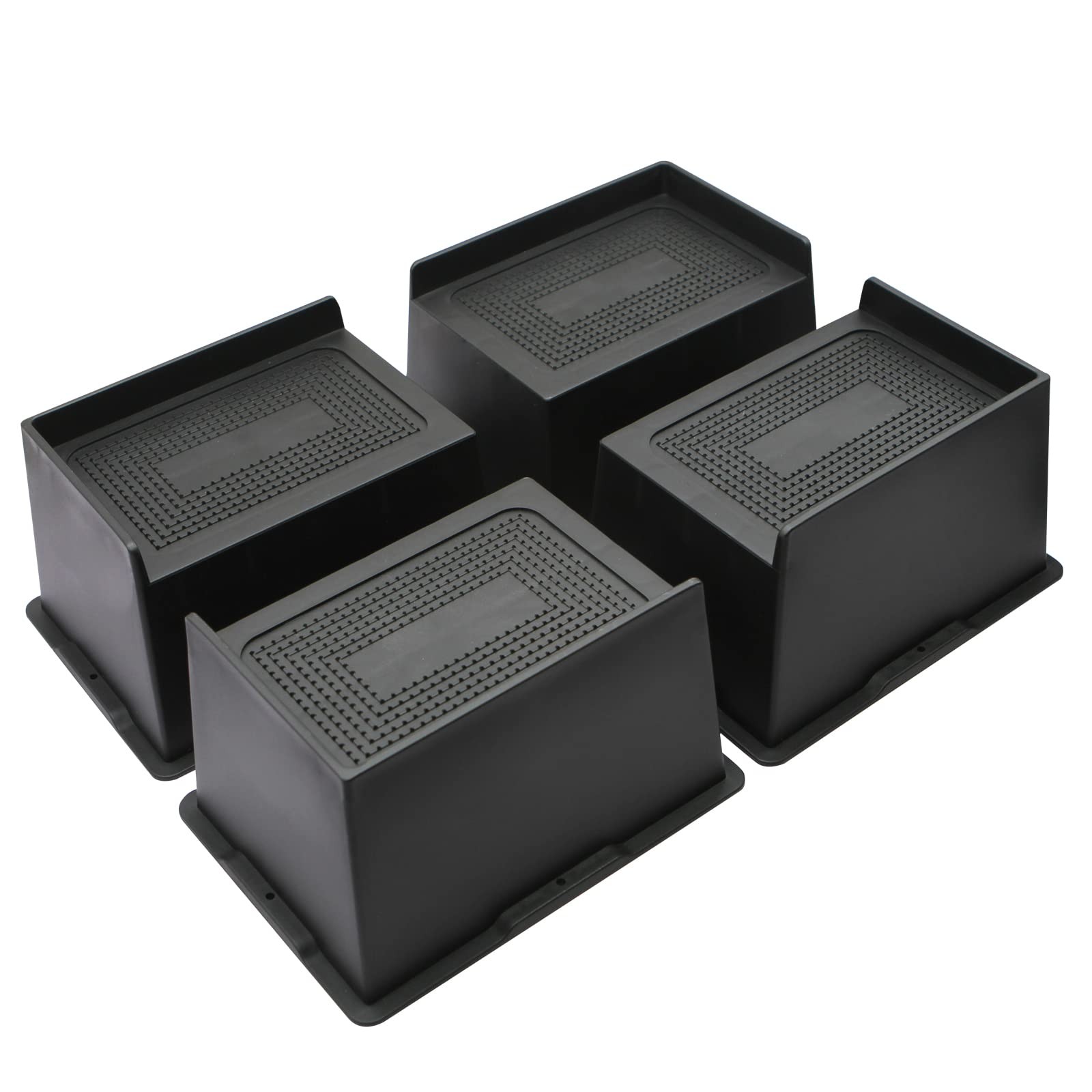 4 Pack 4 Inch Heavy Duty Bed Risers, 6000 lbs, Oversized, Couch, Sofa, Chair