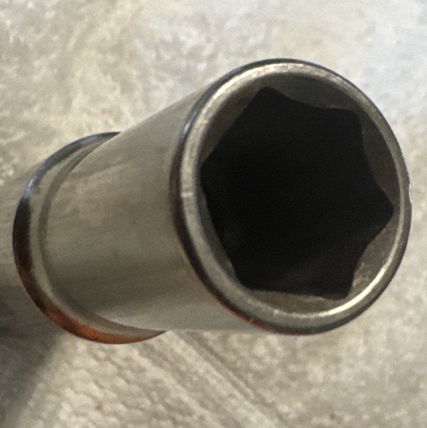 13 mm,PITTSBURGH 13mm DEEP SOCKET, 1/2" DRIVE 6 POINT, vtg tool