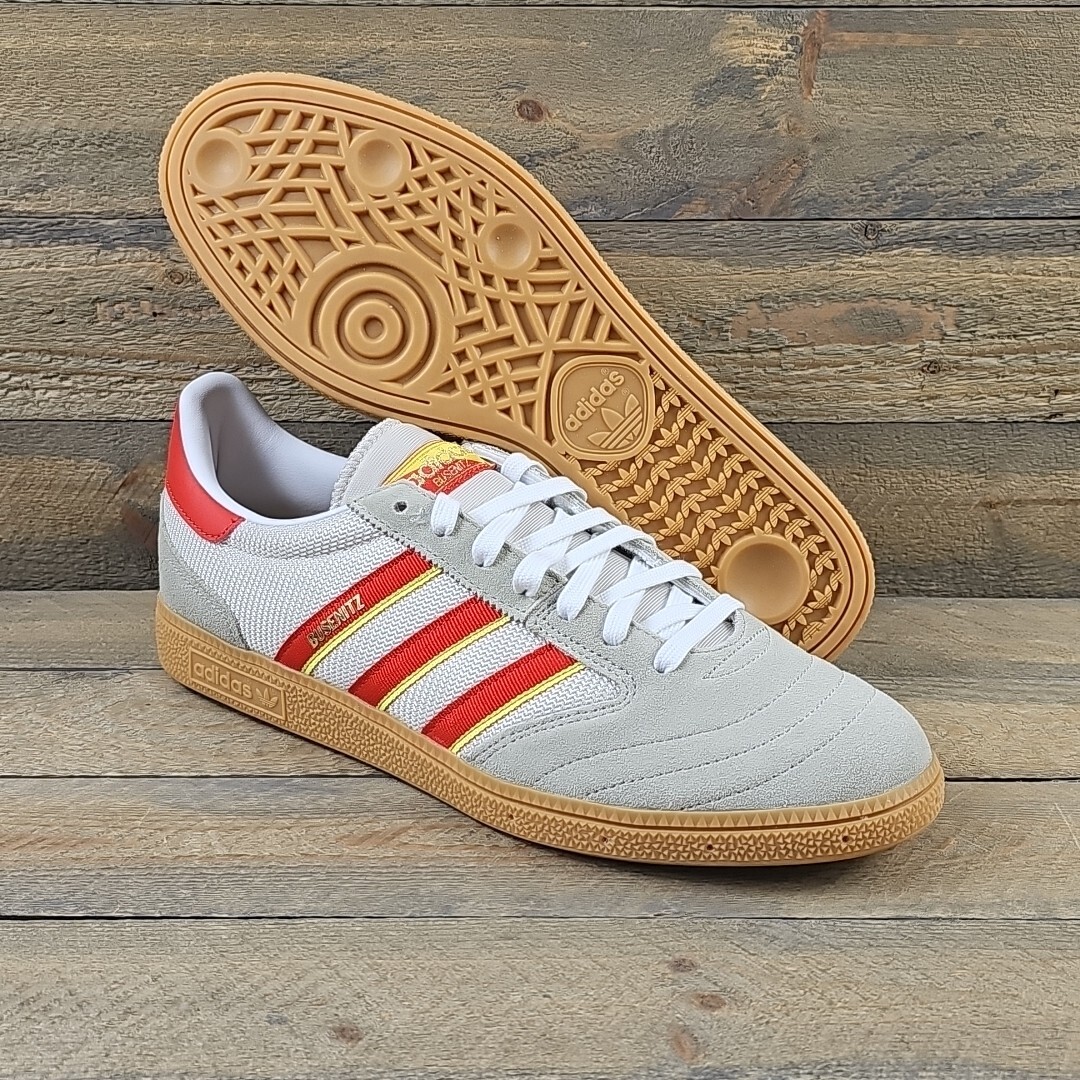 adidas Originals Busenitz Vintage Men's Shoes Feather Grey/Red Sz 13 NIB