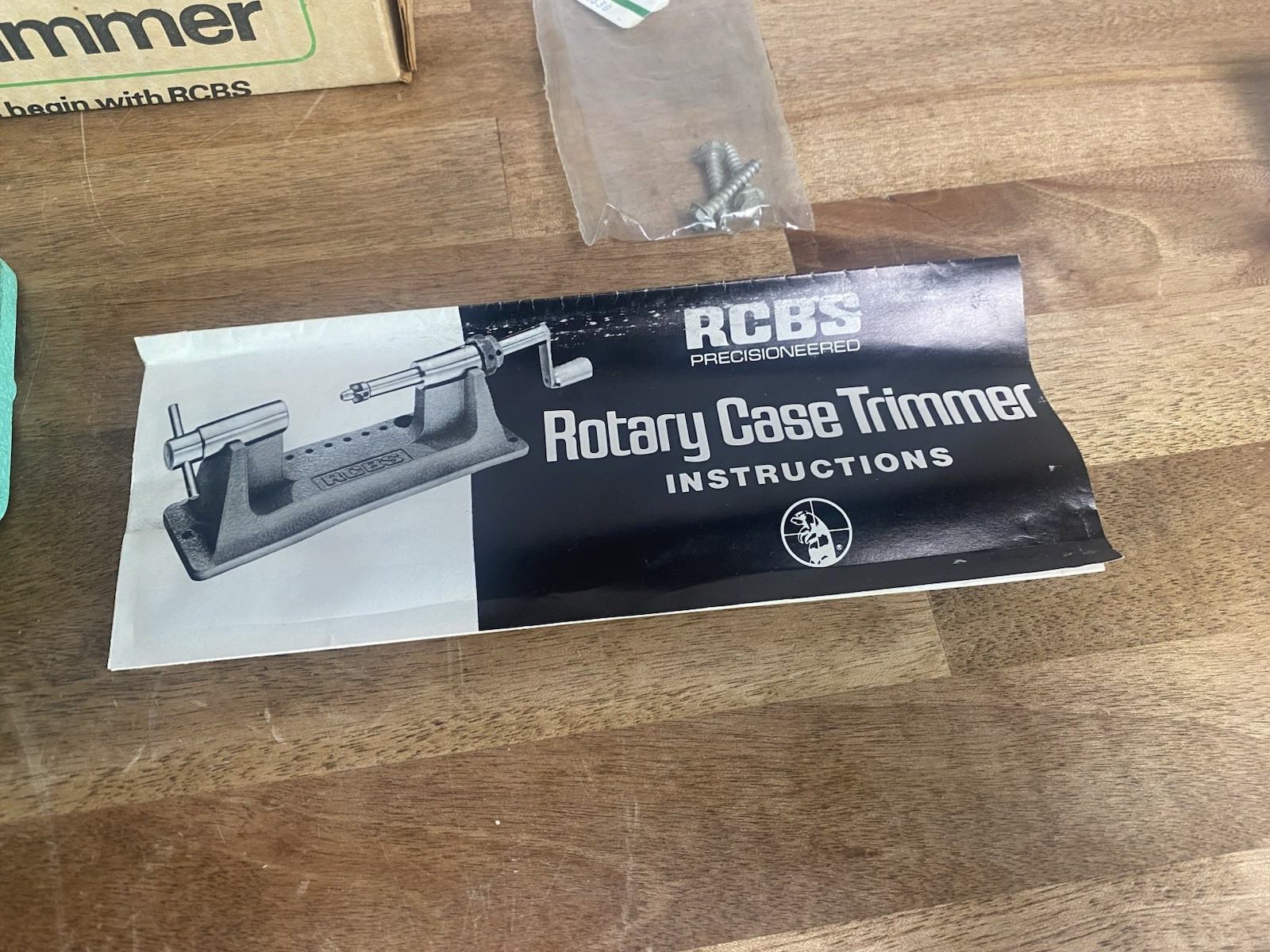 RCBS Reloading Trim Pro. Rotary Case Trimmer , RCBS Deburr Tool