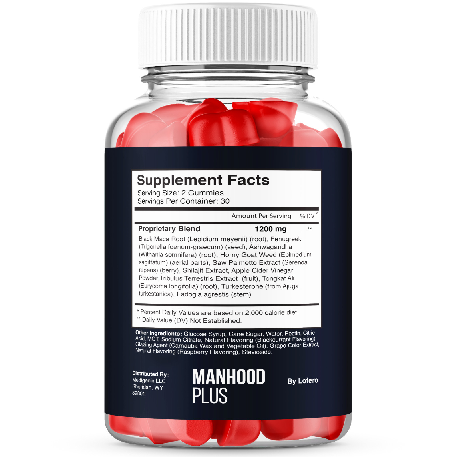 Manhood Plus Gummies for Men, Man Hood Male Stamina, Performance (60Ct)