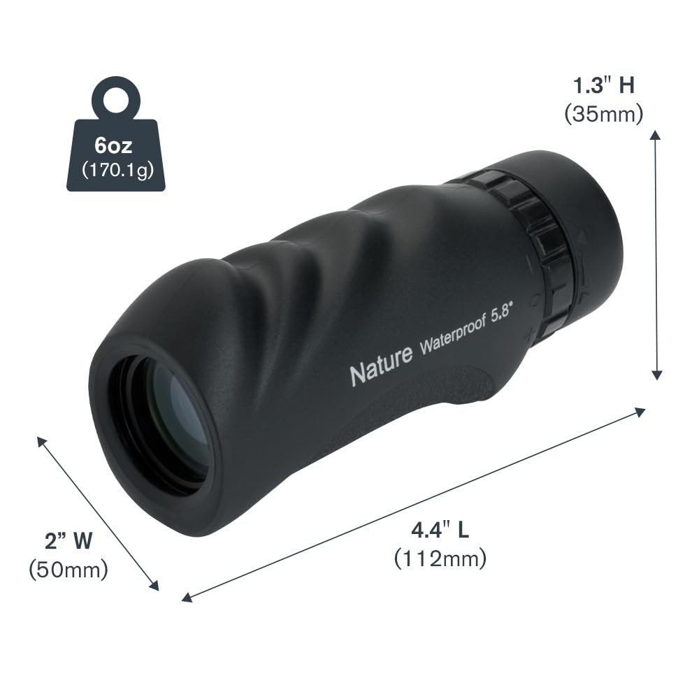 Celestron – Nature 10x25 Monocular – Ideal for 10 x 25 Monocular, Black