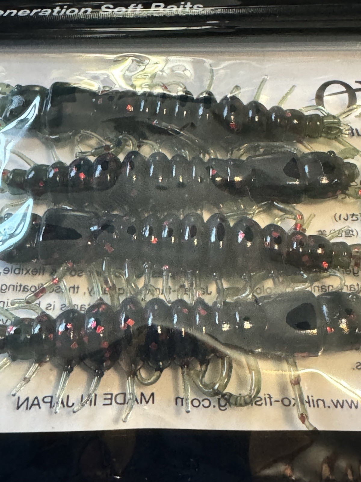 Nikko Hellgrammite Creature Bait 3" Watermelon Red