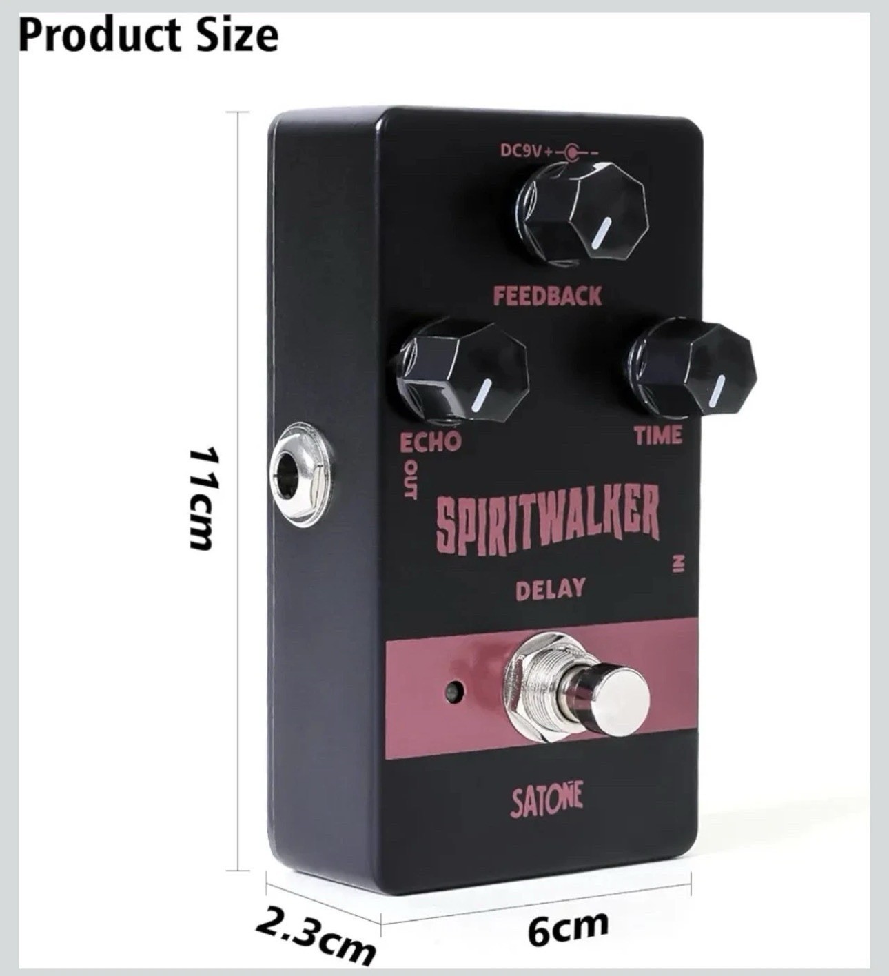 Satone Spritwalker Delay Guitar Pedal Mini Analog Delay True Bypass 9V - New