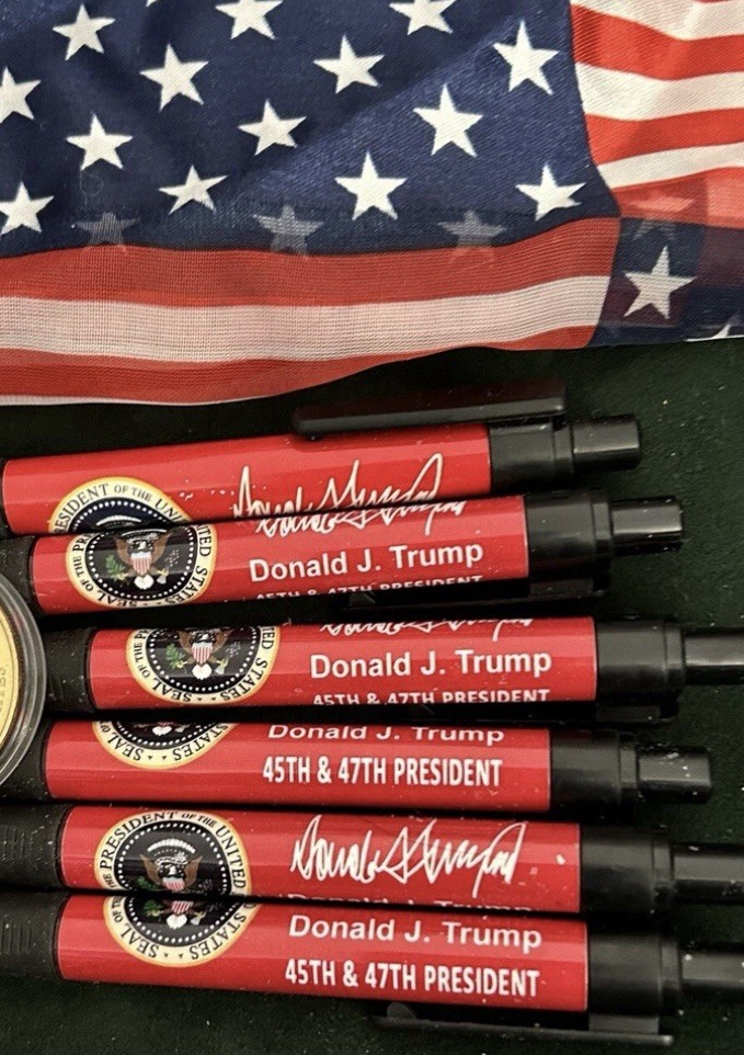 TRUMP 45-47th PEN (6) RED PRESIDENT SIGNATURE REPUBLICAN GOP MAGA NEW