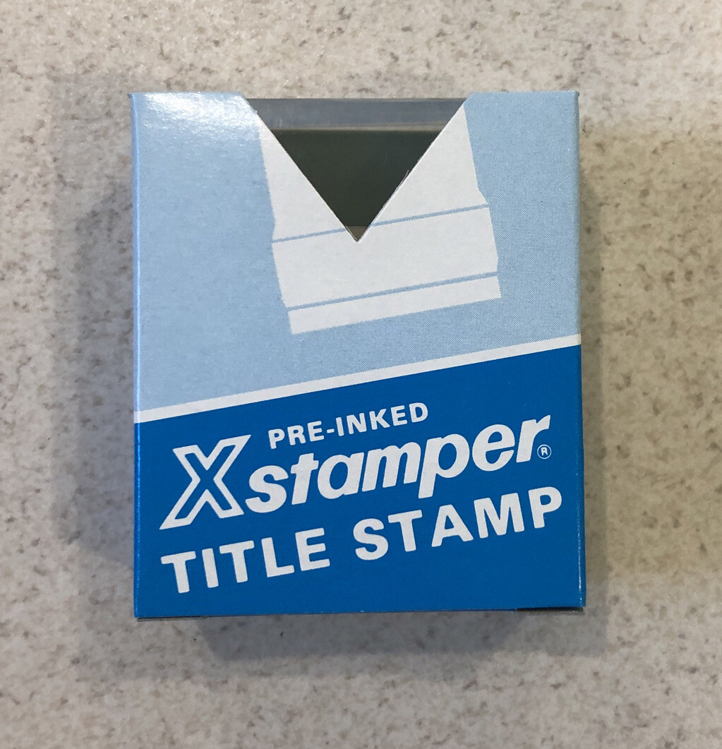 X-Stamper Message Tile Stamp, First Class Mail, Pre-Inked One-Color, Red 1129