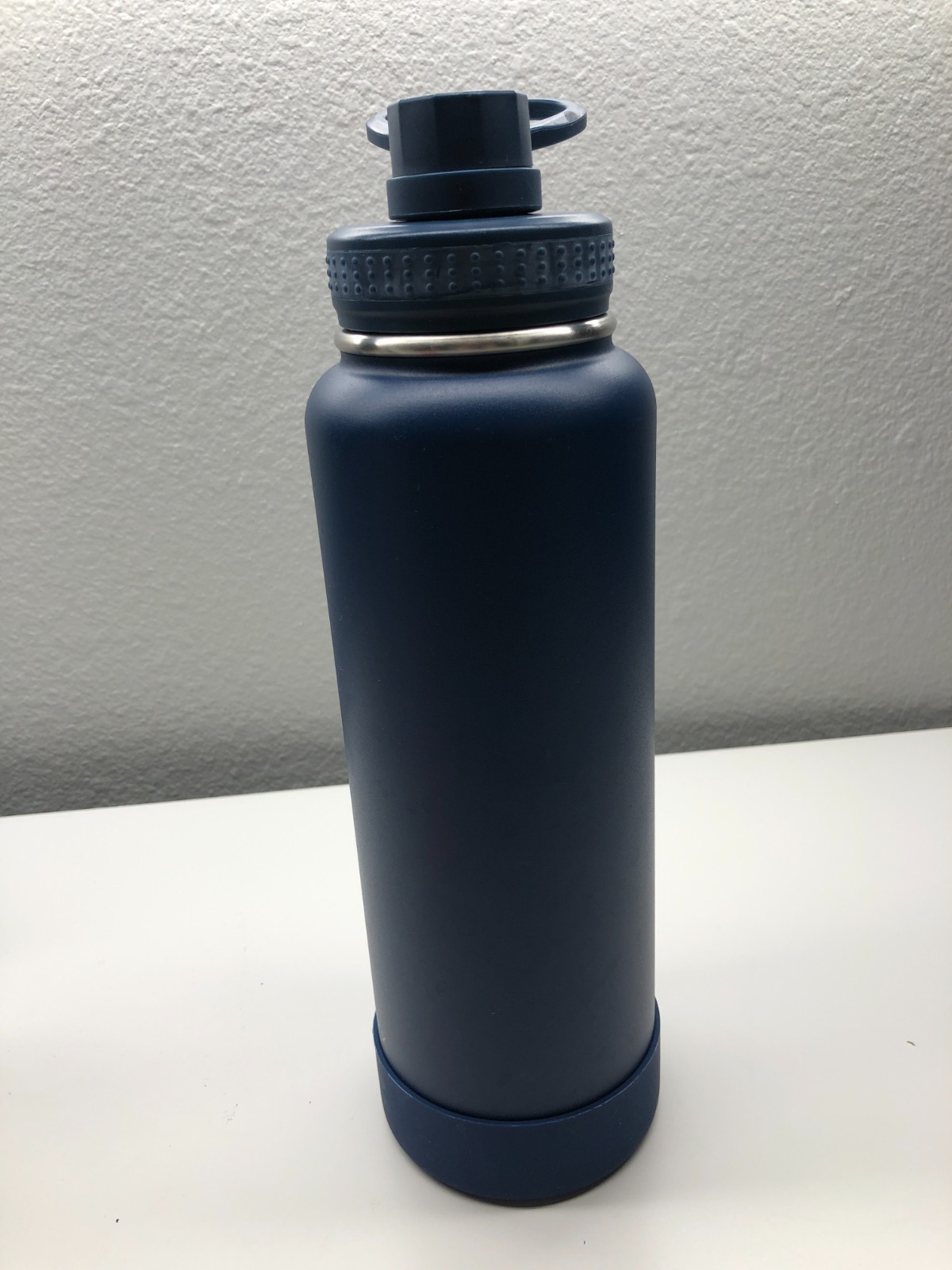 RubyFlask 32oz Stainless Steel Water Bottle Blue Wide Mouth Insulated Handle