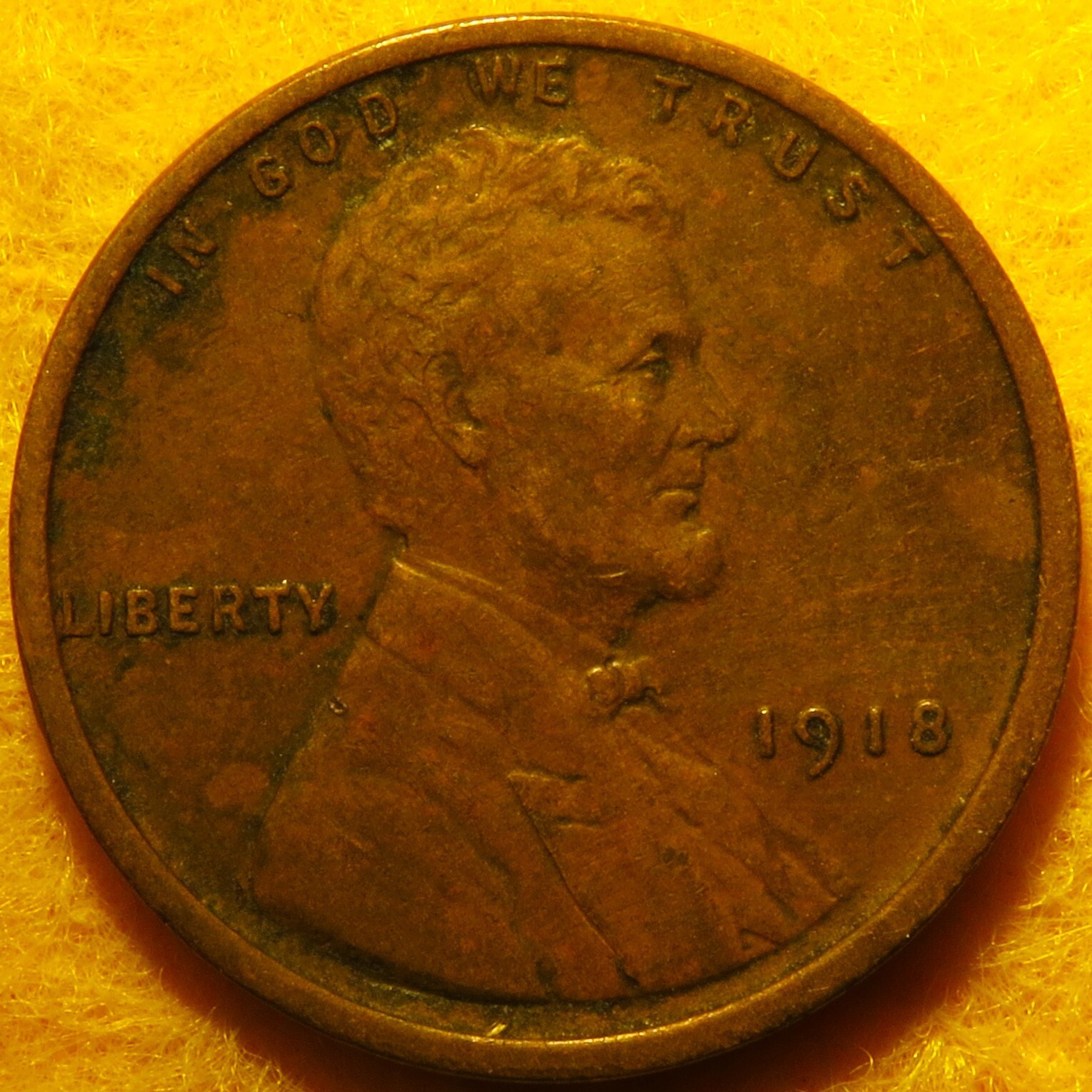 Almost Uncirculated 1918 Lincoln Wheat Cent