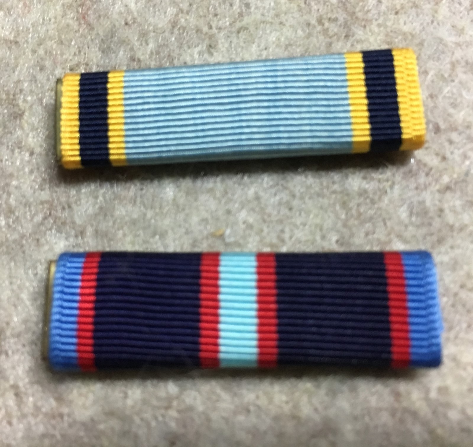 NASA - 2 Service ribbons (ribbon bar) Exc Service & Space Flight