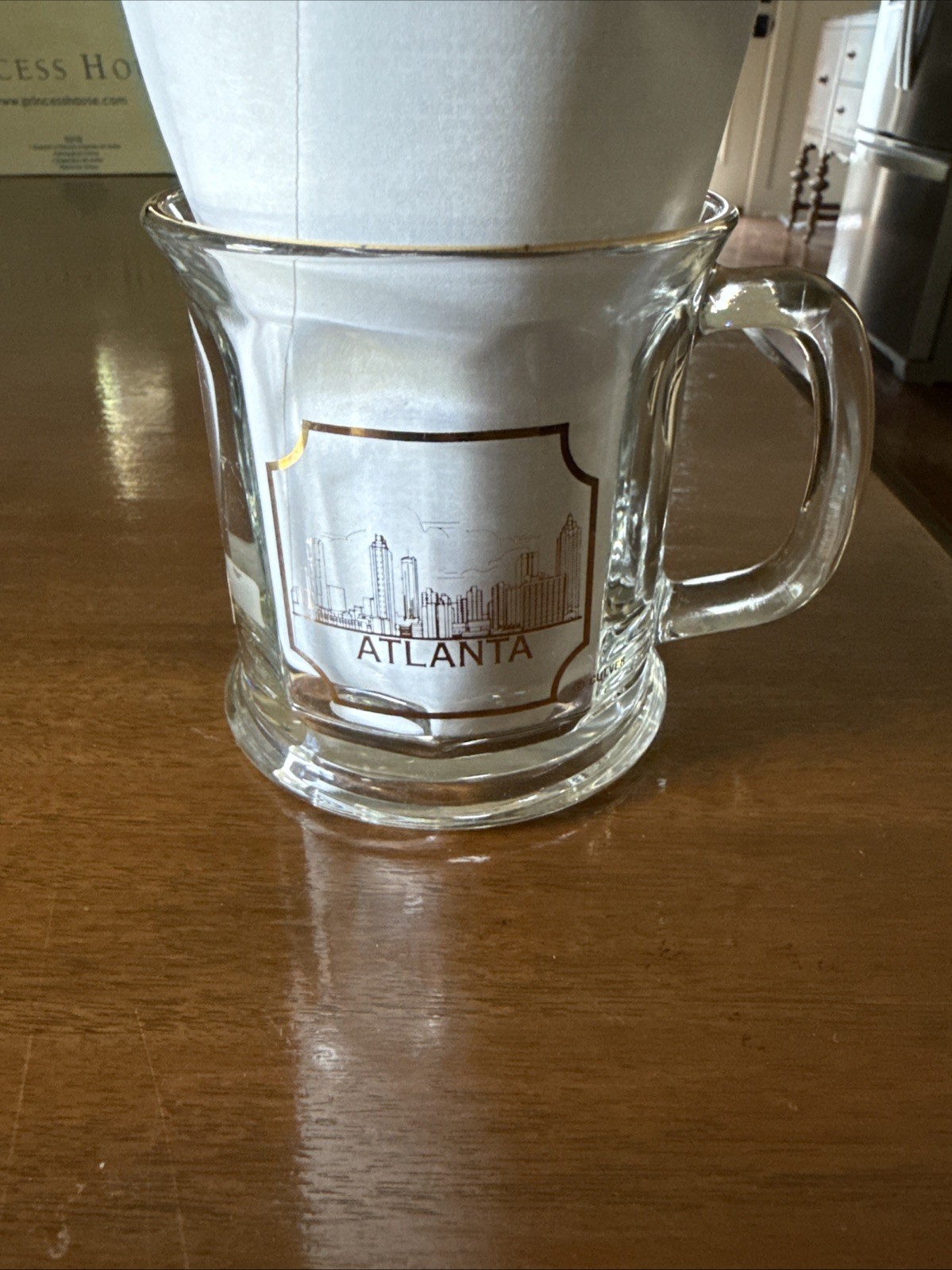 Atlanta Georgia Skyline Mug 22k Gold Lined By Culver