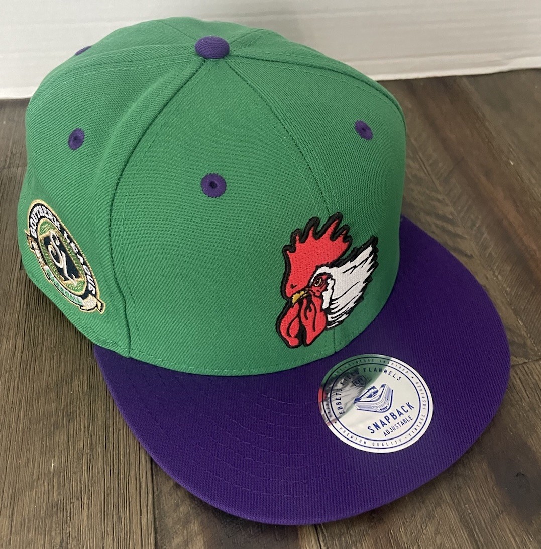 Port City Roosters MiLB Ebbets Field Flannels Snapback Hat Cap Wilmington,NC