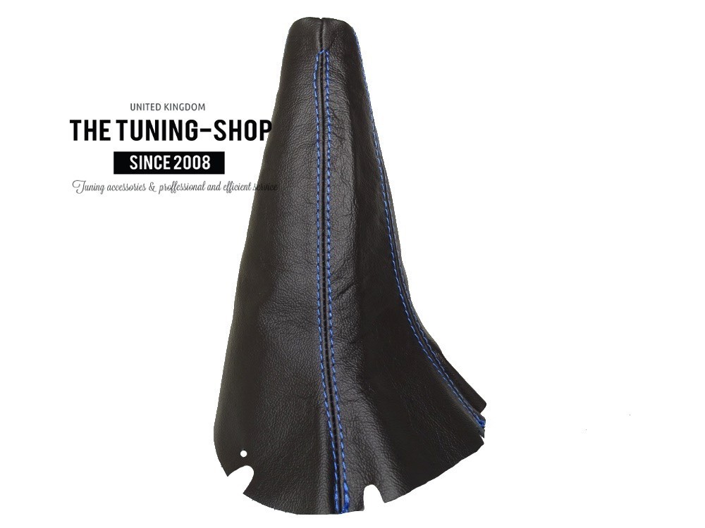 Shift Boot For Subaru Impreza WRX 01-05 5 Speed Leather Blue Stitching